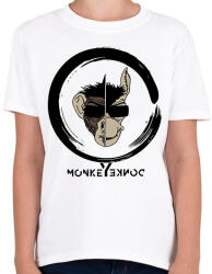 printfashion MonkeyDonkey - Gyerek póló - Fehér (1908273)