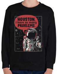 printfashion Houston, baj van - Gyerek pulóver - Fekete (2795290)