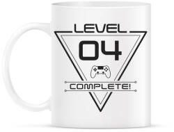 printfashion level-complete-04-gray - Bögre - Fehér (1057324)