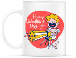 printfashion Happy Valentines day - Bögre - Fehér (2212240)