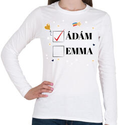 printfashion Iker baba - Névvel - Női hosszú ujjú póló - Fehér (10920109)