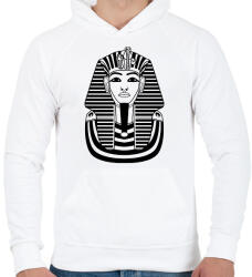 printfashion fáraó - Férfi kapucnis pulóver - Fehér (7599489)