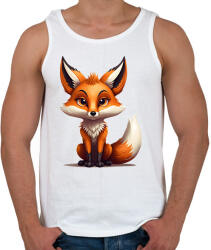 printfashion róka - Férfi atléta - Fehér (15634713)