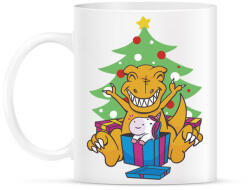 printfashion T-rex Karácsony - Bögre - Fehér (5638186)