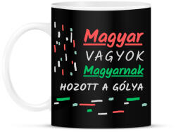 printfashion Magyar vagyok - Bögre - Fekete (15757265)