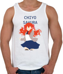 printfashion Gekkan shoujo nozaki-kun - Chiyo Sakura - Férfi atléta - Fehér (6566508)