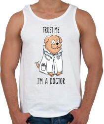 printfashion Állatorvos - Férfi atléta - Fehér (5126236)