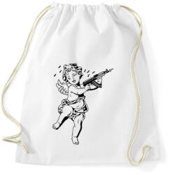 printfashion Cupido with AK-47 - Sportzsák, Tornazsák - Fehér (2653217)