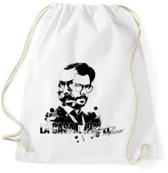 printfashion La casa de papel professor - Sportzsák, Tornazsák - Fehér (4896734)