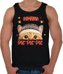 printfashion Cicc-cicc - Romania - Férfi atléta - Fekete (7582921)
