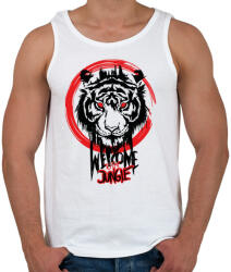 printfashion welcome2 the jungle - Férfi atléta - Fehér (265685)