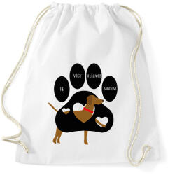 printfashion Tappancsos vizsla - Sportzsák, Tornazsák - Fehér (14431341)