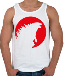 printfashion Godzilla Sziluett - Férfi atléta - Fehér (2302024)
