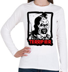 printfashion Terrifier bohóc - Női hosszú ujjú póló - Fehér (14793288)