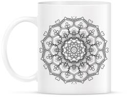 printfashion Kifesthető mandala minta1. - Bögre - Fehér (4080950)