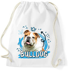 printfashion Bulldog firka - Sportzsák, Tornazsák - Fehér (11849879)