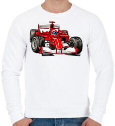 printfashion Forma 1 - Férfi pulóver - Fehér (15610778)