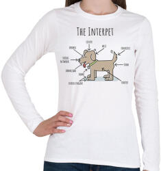printfashion The Interpet - Női hosszú ujjú póló - Fehér (14051360)