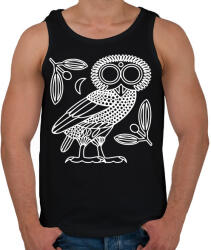 printfashion Bagoly - Férfi atléta - Fekete (13830303)