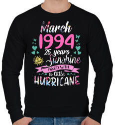 printfashion Születésnap 1994 Március - Napfény egy kis hurrikánnal! - Férfi pulóver - Fekete (1168693)