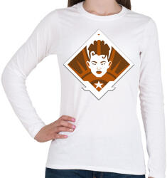 printfashion Apex Legends Bangalore Jelvény (Badge) - Női hosszú ujjú póló - Fehér (1307152)