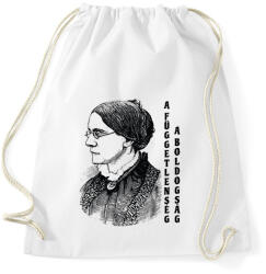 printfashion Susan B. Anthony idézet - Sportzsák, Tornazsák - Fehér (8538343)