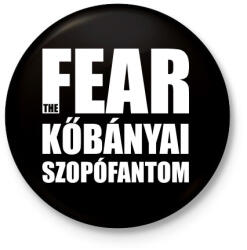 printfashion Fear the kőbányai szopófantom - Kitűző, hűtőmágnes - Fekete (3095003)
