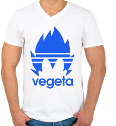printfashion Vegeta - Férfi V-nyakú póló - Fehér (4832791)