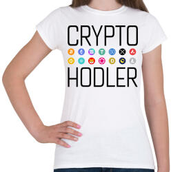 printfashion Crypto Hodler - Női póló - Fehér (12571171)