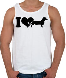 printfashion Tacskó - Férfi atléta - Fehér (5026702)