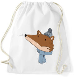 printfashion Róka fej - Sportzsák, Tornazsák - Fehér (12007198)