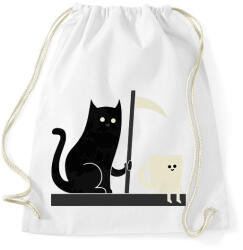 printfashion Gyilkos macska - Sportzsák, Tornazsák - Fehér (16019311)