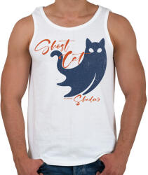 printfashion Ghost Cat Shadow - Férfi atléta - Fehér (16856027)