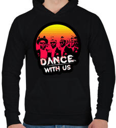 printfashion Coffin Dance - Férfi kapucnis pulóver - Fekete (2551259)