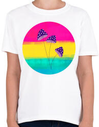 printfashion Gombácskák - Gyerek póló - Fehér (5221029)