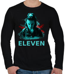 printfashion ELEVEN - Férfi hosszú ujjú póló - Fekete (3785643)