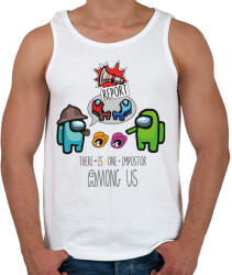 printfashion Among us - there is ONE impostor - Férfi atléta - Fehér (4225866)