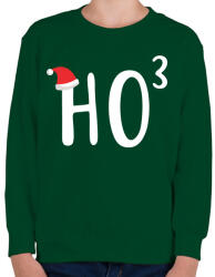 printfashion Ho Ho Ho - Gyerek pulóver - Sötétzöld (1090574)