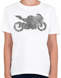 printfashion Bike in my DNA - Gyerek póló - Fehér (2246729)