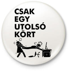 printfashion Funny Gamer - Kitűző, hűtőmágnes - Fehér (5709468)