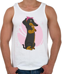 printfashion Tacskó - Férfi atléta - Fehér (9180114)