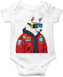 printfashion CYBER DOG - Baba Body - Fehér (4841518)