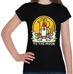 printfashion BITCOIN 4EVER 6 - Női póló - Fekete (6002728)
