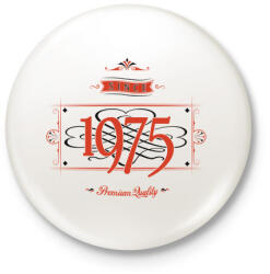 printfashion since-1975-red-black - Kitűző, hűtőmágnes - Fehér (3076521)