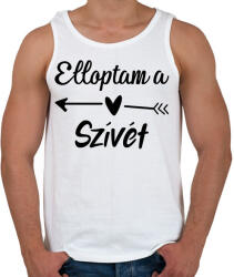 printfashion Elloptam a szívét - páros 1 - Férfi atléta - Fehér (6066436)