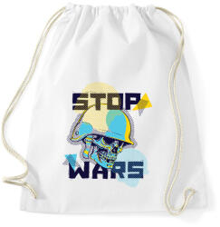 printfashion Állítsd meg a háborút! - Sportzsák, Tornazsák - Fehér (1527588)