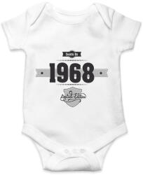 printfashion born-in-1968-(dark&lightgrey) - Baba Body - Fehér (1329681)