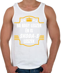 printfashion Ha nagy leszek én is Skoda-s leszek - Férfi atléta - Fehér (14640281)