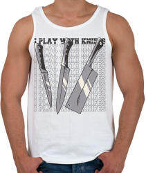 printfashion Szakács kések - Férfi atléta - Fehér (7561446)