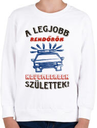 printfashion Rendőr szülinapja november - Gyerek pulóver - Fehér (5720350)